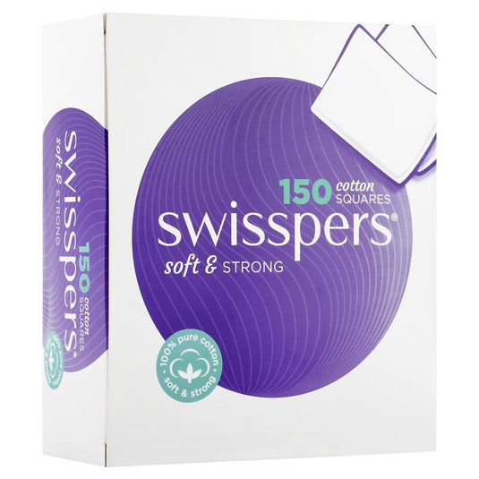 Swisspers Cotton Square Pads 150