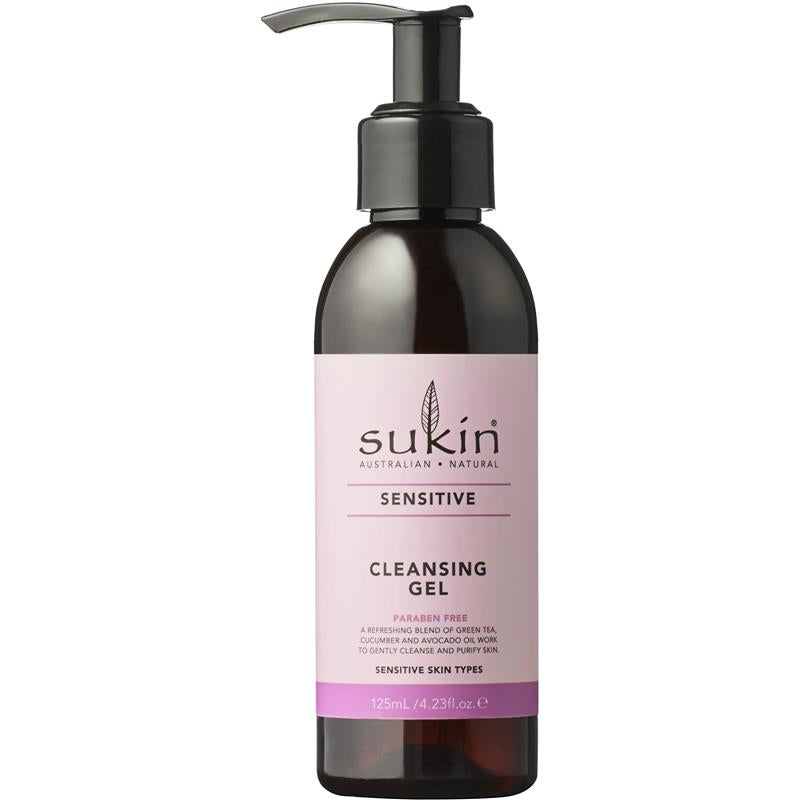 Load image into Gallery viewer, Sukin Sensitive Cleansing Gel 125ml Pump

