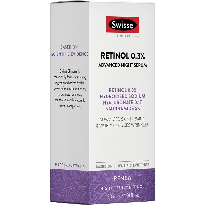 Load image into Gallery viewer, Swisse Skincare Retinol 0.3% Advanced Night Serum 30ml
