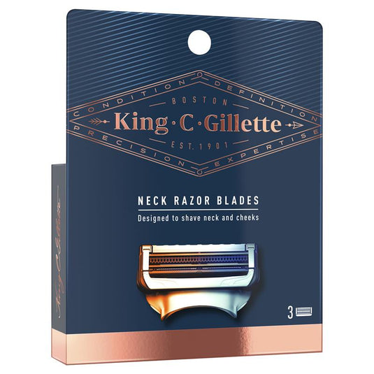 King C Gillette Neck Razor Blades 3 Pack