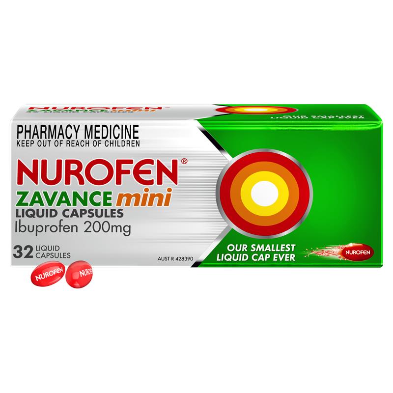 Load image into Gallery viewer, Nurofen Zavance 32 Mini Liquid Capsules
