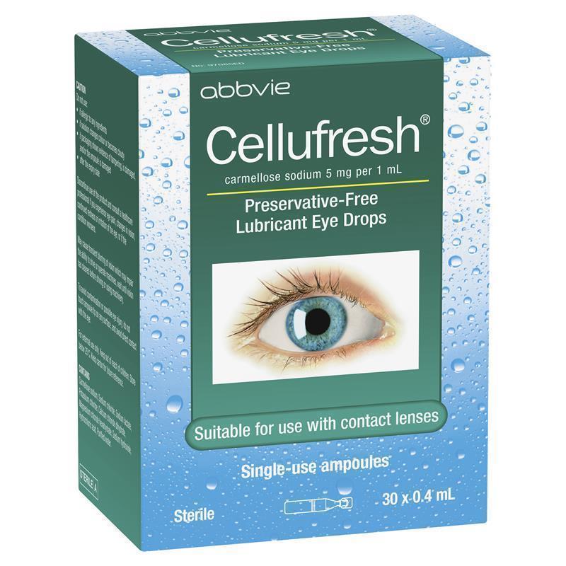 Load image into Gallery viewer, Cellufresh Eye Drops 30 x 0.4ml Vials
