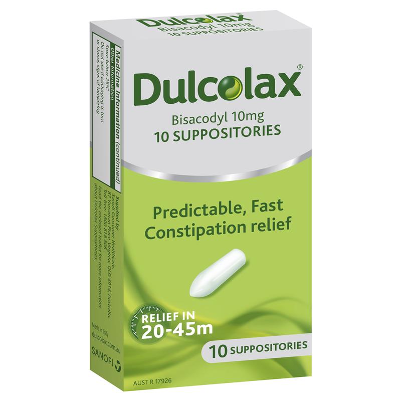 Load image into Gallery viewer, Dulcolax Laxatives Suppositories for Constipation Relief 10 Pack
