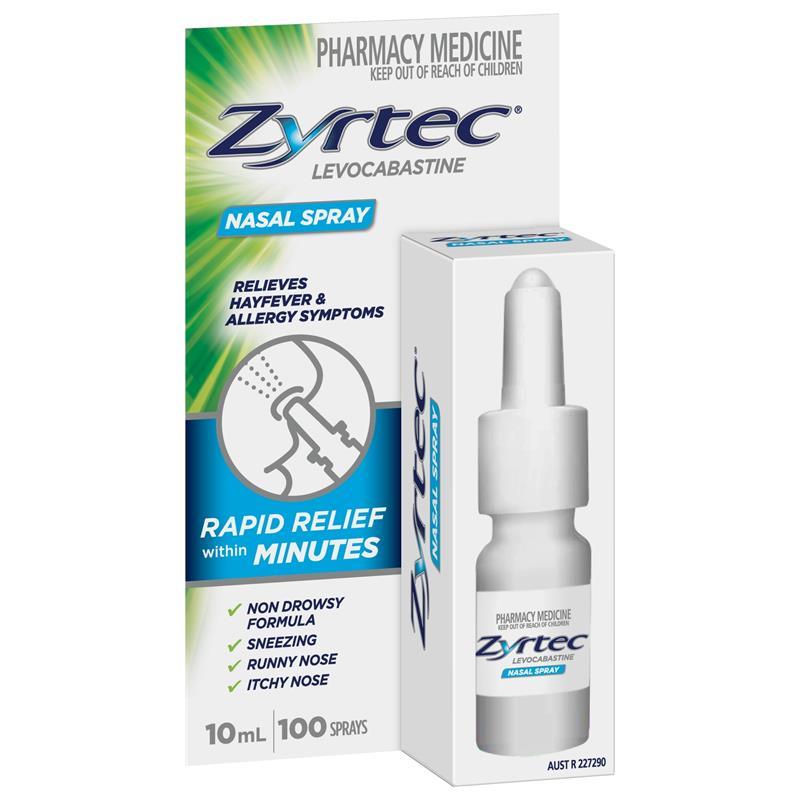 Load image into Gallery viewer, Zyrtec Antihistamine Hayfever &amp; Allergy Nasal Spray 10mL
