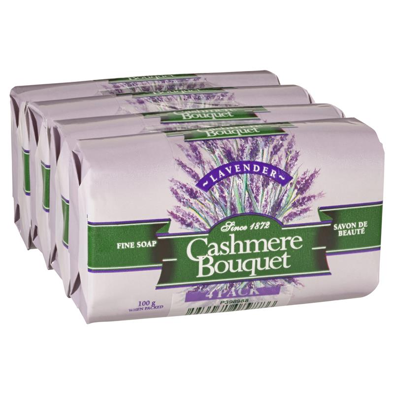 Load image into Gallery viewer, Cashmere Bouquet Soap Lavender 4 x 100g
