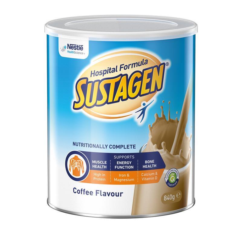 Load image into Gallery viewer, Sustagen Hospital Formula Nutritional Supplement Coffee Flavour 840g
