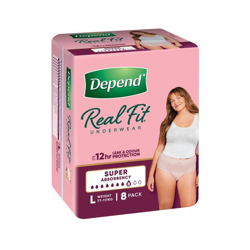 Load image into Gallery viewer, Depend Women Real Fit Underwear Super Large 8 Pack
