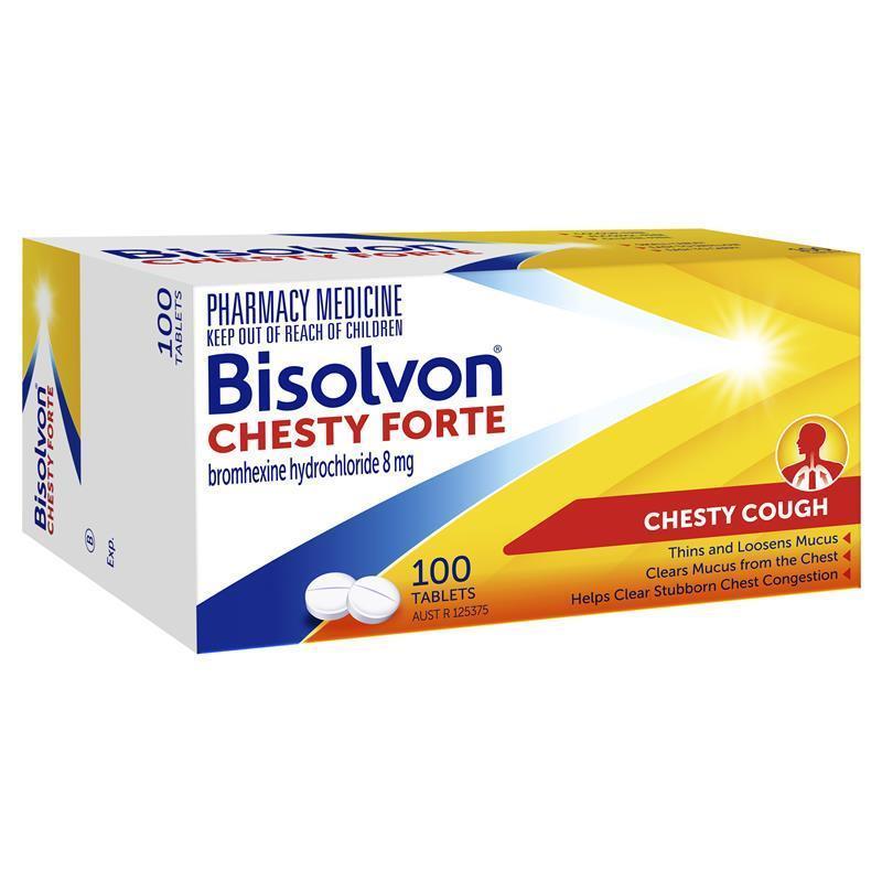 Load image into Gallery viewer, Bisolvon Chesty Forte Cough Tablets 100 Pack
