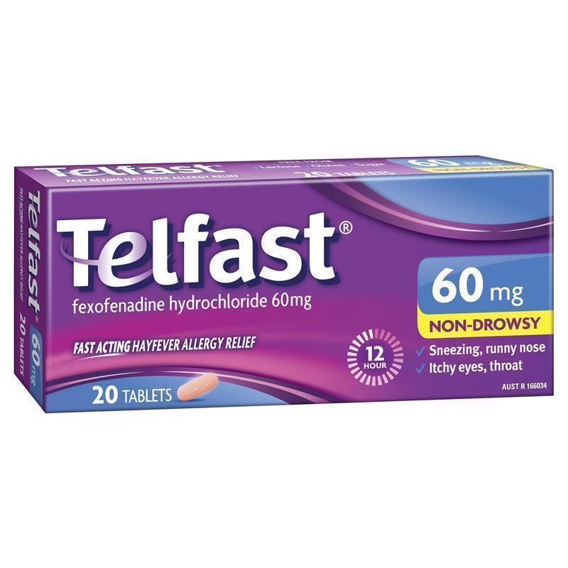 Load image into Gallery viewer, Telfast 60mg 20 Tablets
