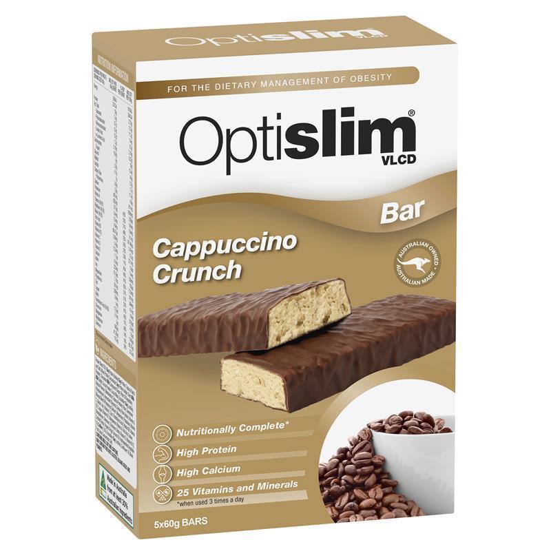 Load image into Gallery viewer, Optislim VLCD Bar Cappuccino Crunch 5 Pack
