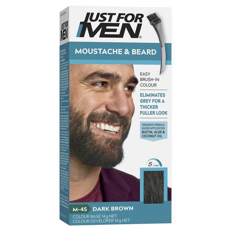 Load image into Gallery viewer, Just for Men Moustache &amp; Beard Colour M-45 Dark Brown
