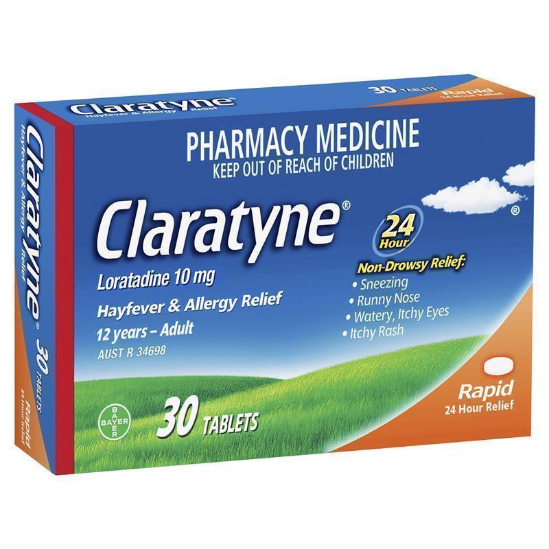 Load image into Gallery viewer, Claratyne Allergy Hayfever Relief Antihistamine 30 Tablets
