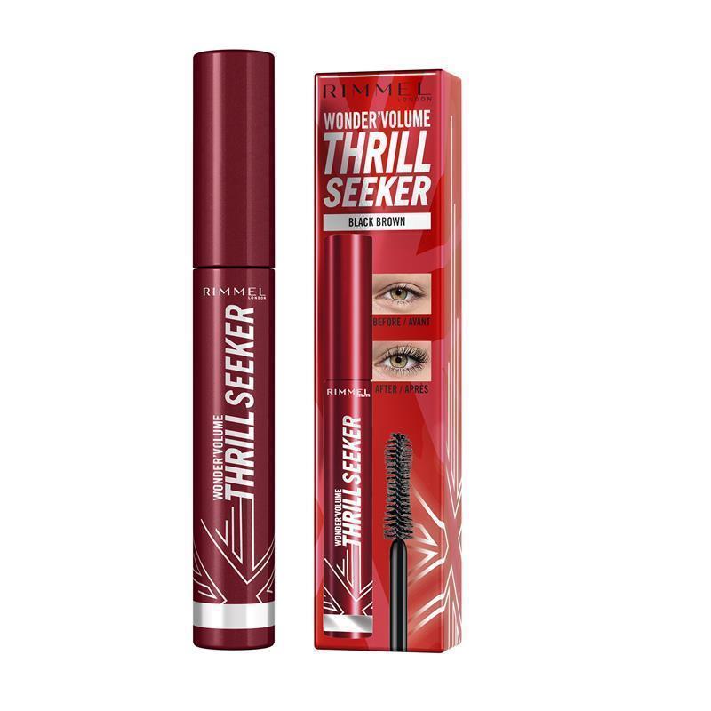 Load image into Gallery viewer, Rimmel Wonder Volume Thrill Seeker Mascara Black Brown 8ml
