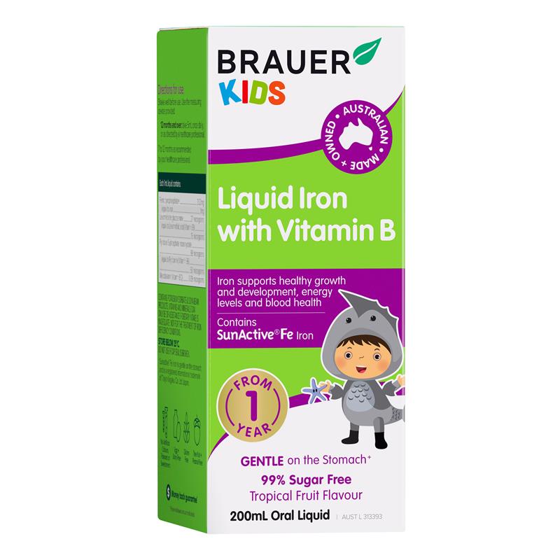 Load image into Gallery viewer, Brauer Kids Liquid Iron with Vitamin B 200ml
