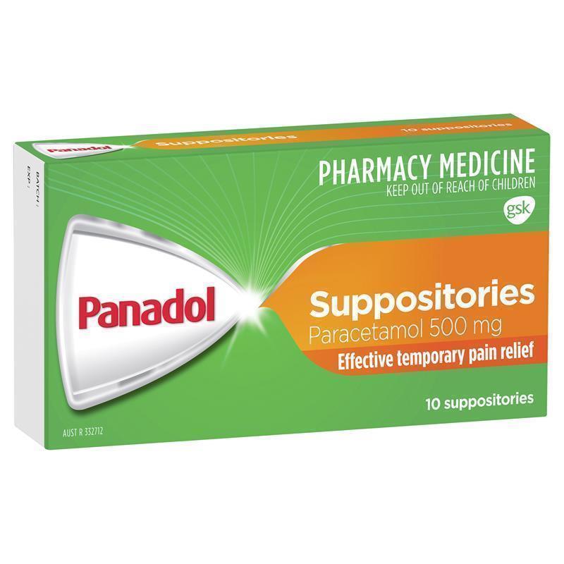 Load image into Gallery viewer, Panadol 500mg 10 Suppositories
