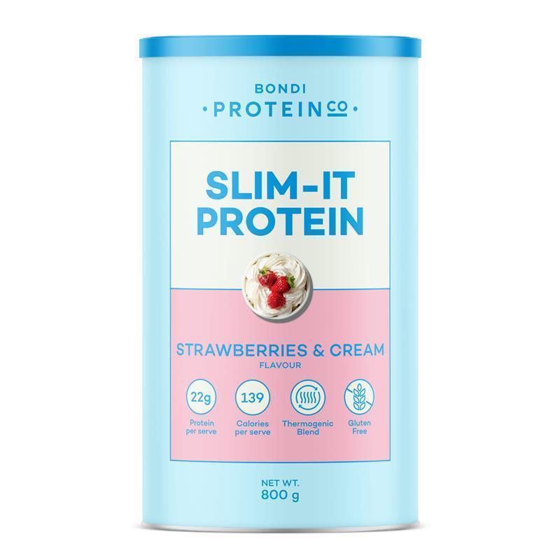 Load image into Gallery viewer, Bondi Protein Co. Slim It Protein Strawberry 800g
