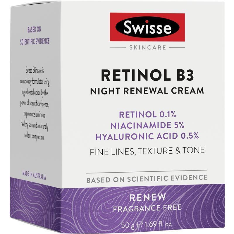 Load image into Gallery viewer, Swisse Skincare Retinol B3 Night Renewal Cream 50g
