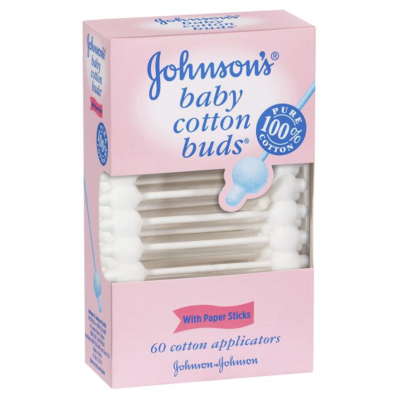 Load image into Gallery viewer, Johnson's Baby Cotton Applicator Buds 60 Pack

