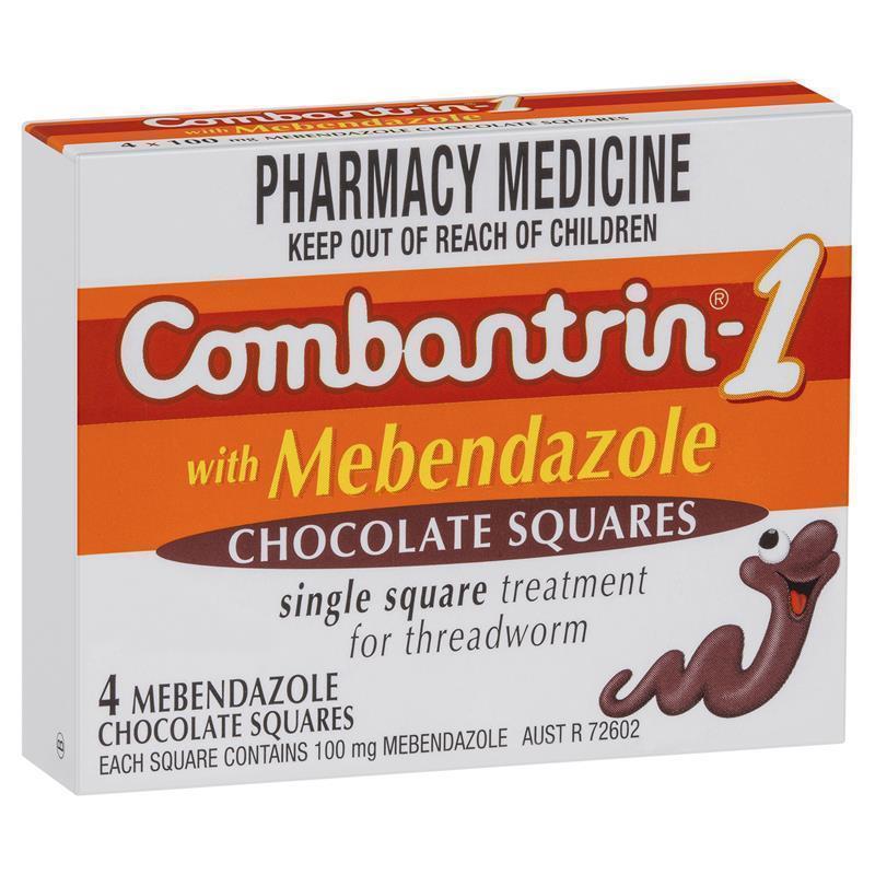 Load image into Gallery viewer, Combantrin -1 Threadworm Chocolate Squares 4 Pack
