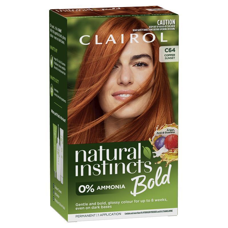 Load image into Gallery viewer, Clairol Natural Instincts Bold Copper Sunset Permanent Hair Colour
