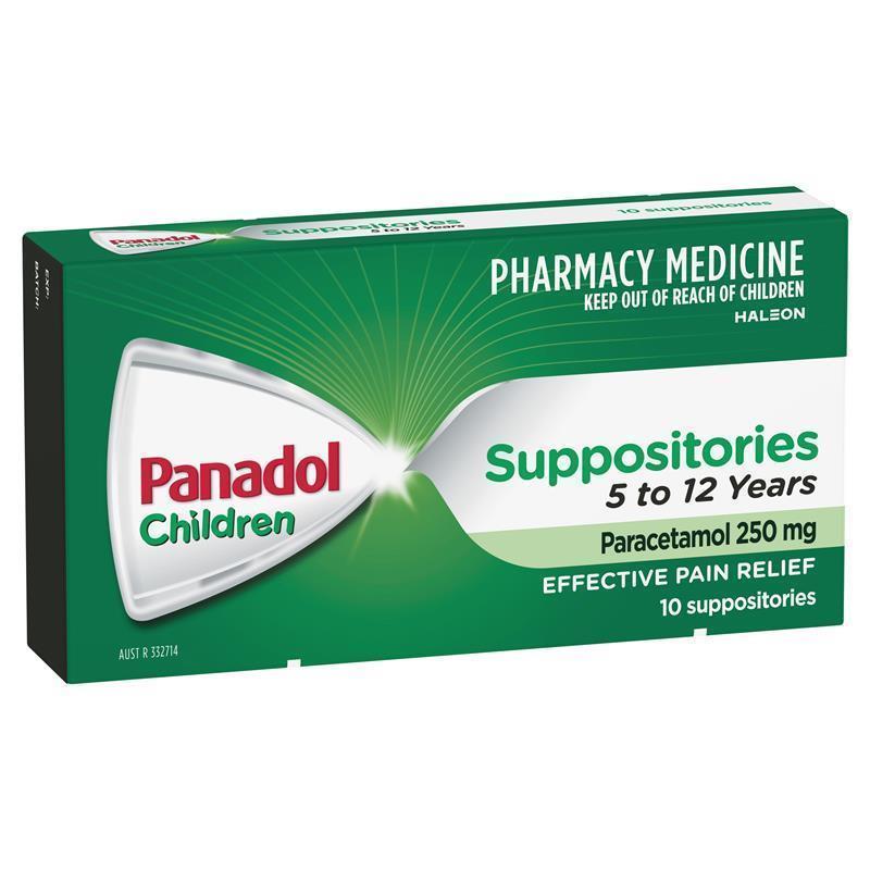 Load image into Gallery viewer, Panadol 250mg 5-12 Years 10 Suppositories
