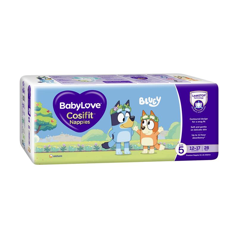 Load image into Gallery viewer, BabyLove Cosifit Nappies Size 5 (12-17kg) 28 Pack
