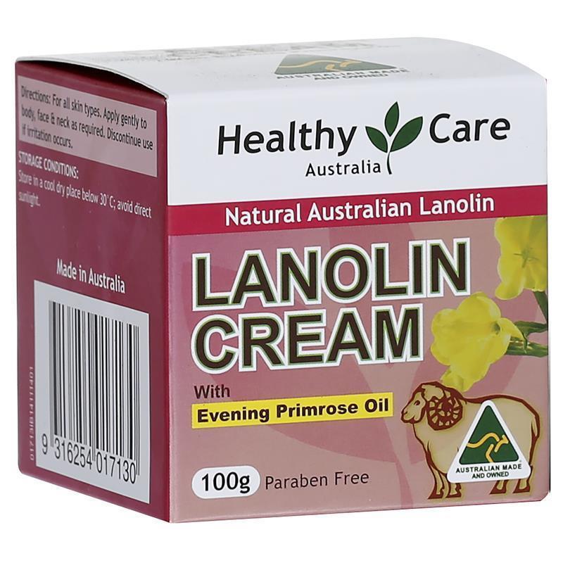 Load image into Gallery viewer, Healthy Care Lanolin Cream With Evening Primrose Oil 100g
