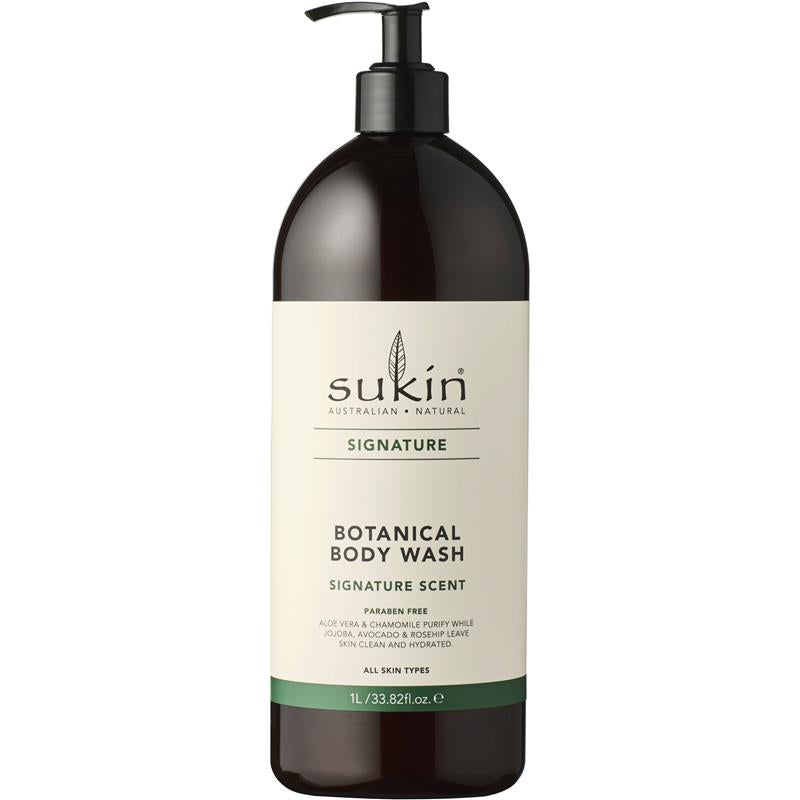 Load image into Gallery viewer, Sukin Signature Botanical Body Wash Pump 1 Litre
