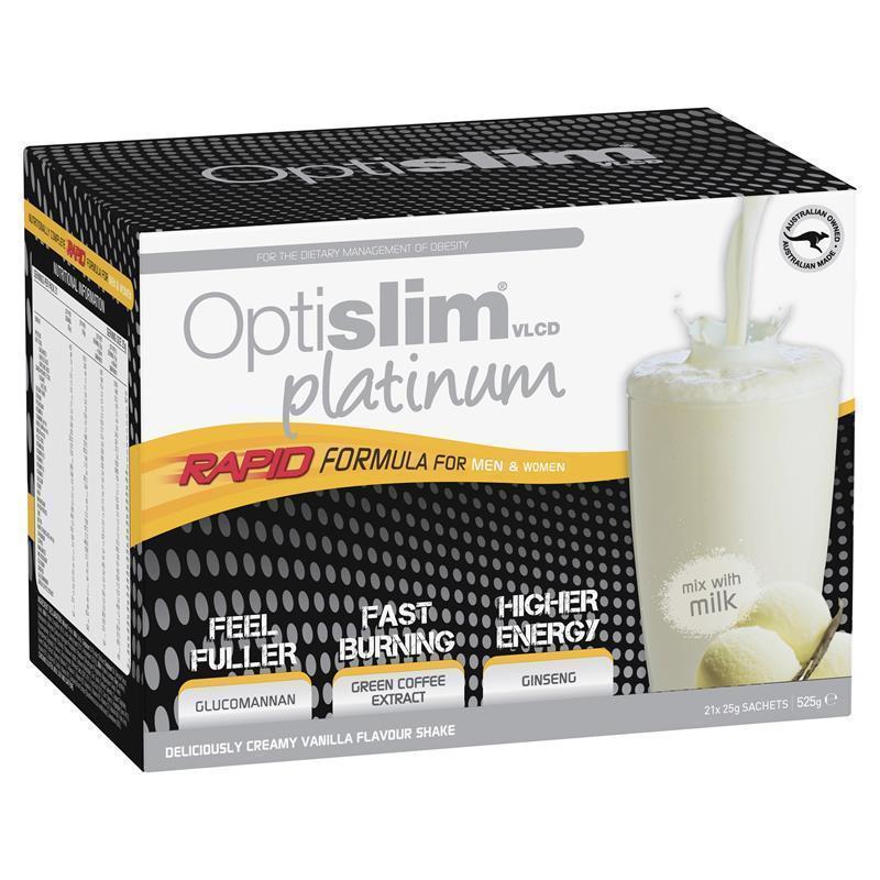 Load image into Gallery viewer, Optislim VLCD Platinum Vanilla Shake 21x25g Sachets

