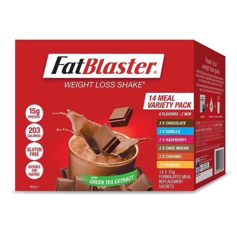 Load image into Gallery viewer, Fatblaster Weight Loss Shake Variety Pack 14 x 33g
