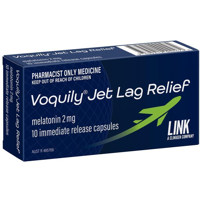Load image into Gallery viewer, Voquily Jet Lag Relief 2mg Capsules 10 - Melatonin
