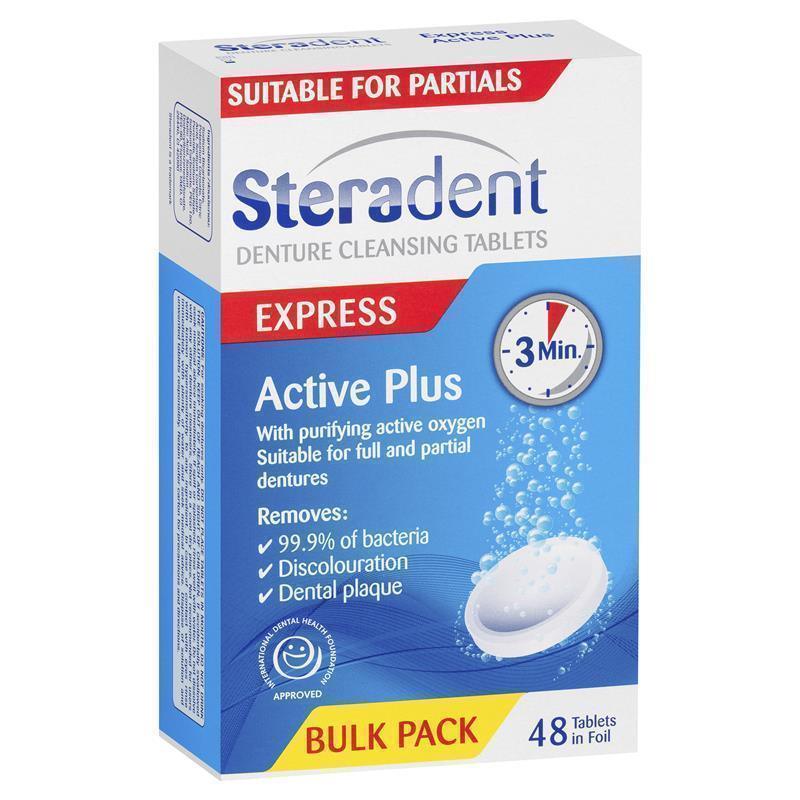 Load image into Gallery viewer, Steradent Active Plus Denture Cleansing 48 Tablets
