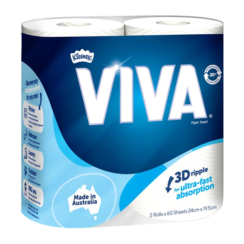 Load image into Gallery viewer, Kleenex Viva White Paper Towel 2 Pack
