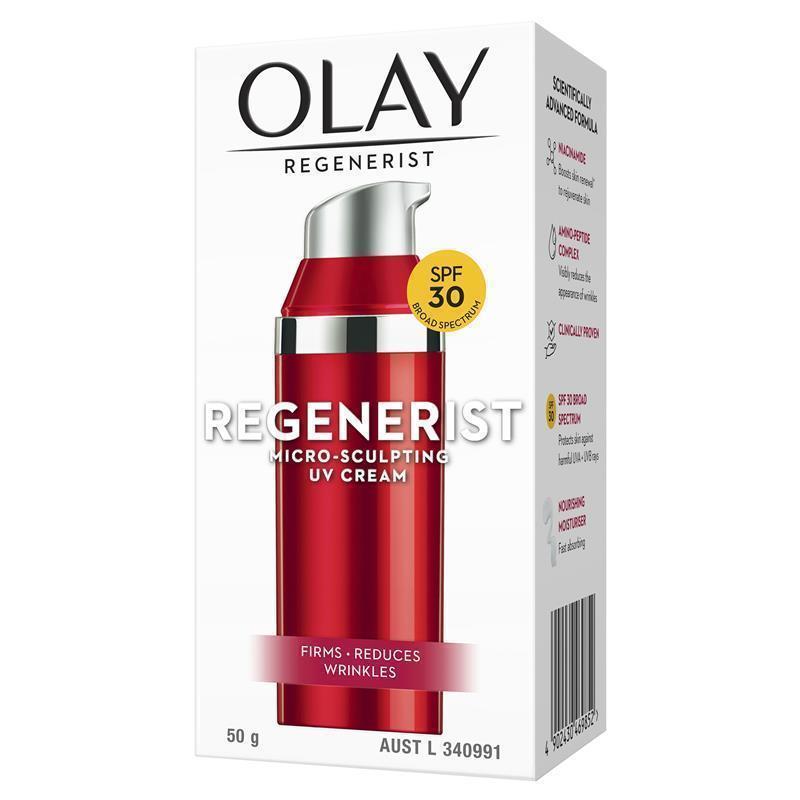 Load image into Gallery viewer, Olay Regenerist Advanced Anti-Ageing Micro-Sculpting UV Day Face Cream SPF 30 50g
