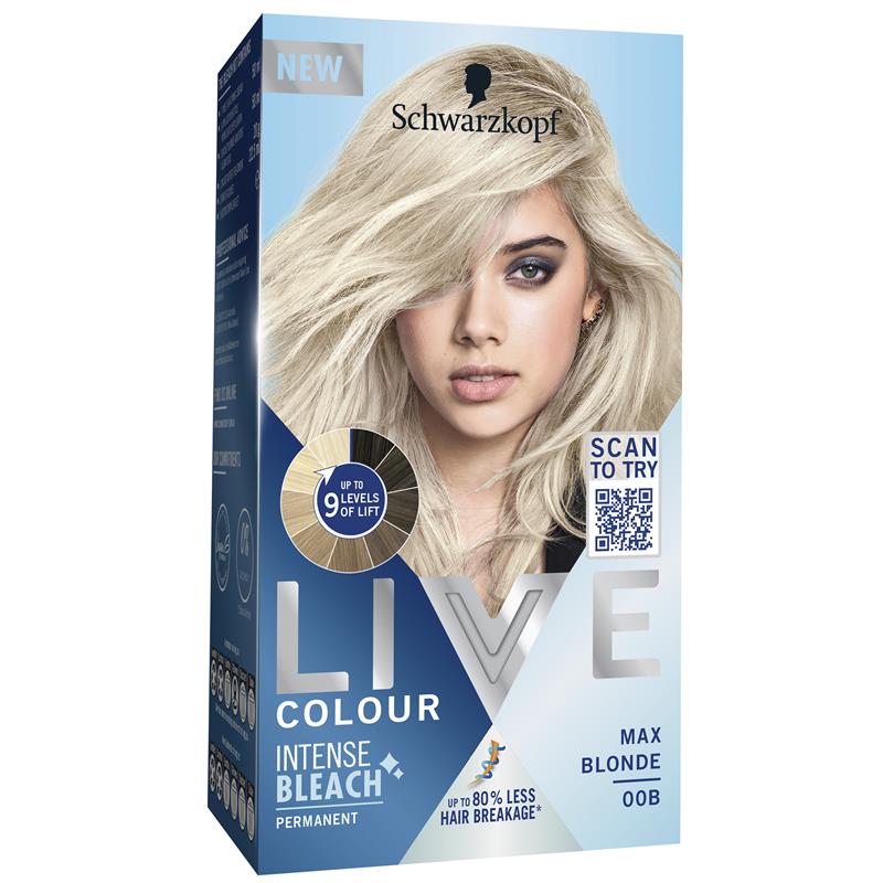 Load image into Gallery viewer, Schwarzkopf Live Colour Permanent Intense Bleach Max Blonde 00B

