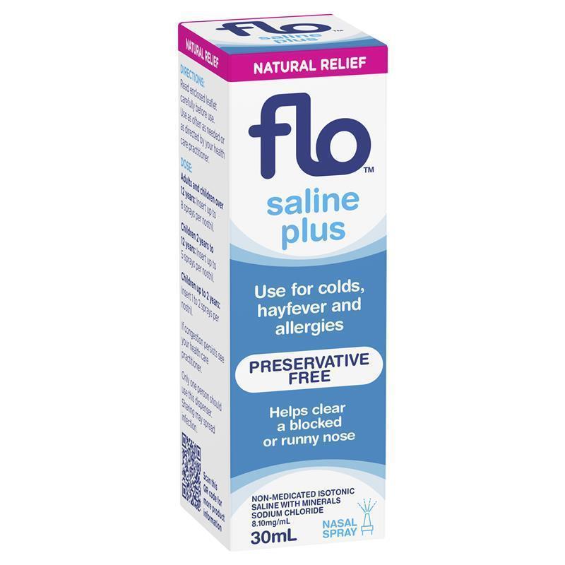 Load image into Gallery viewer, FLO Saline Plus Nasal Spray 30ml
