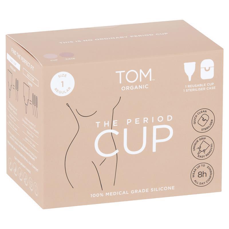 Load image into Gallery viewer, TOM Organic The Period Cup Size 1 + Convenient Microwavable Steriliser Case
