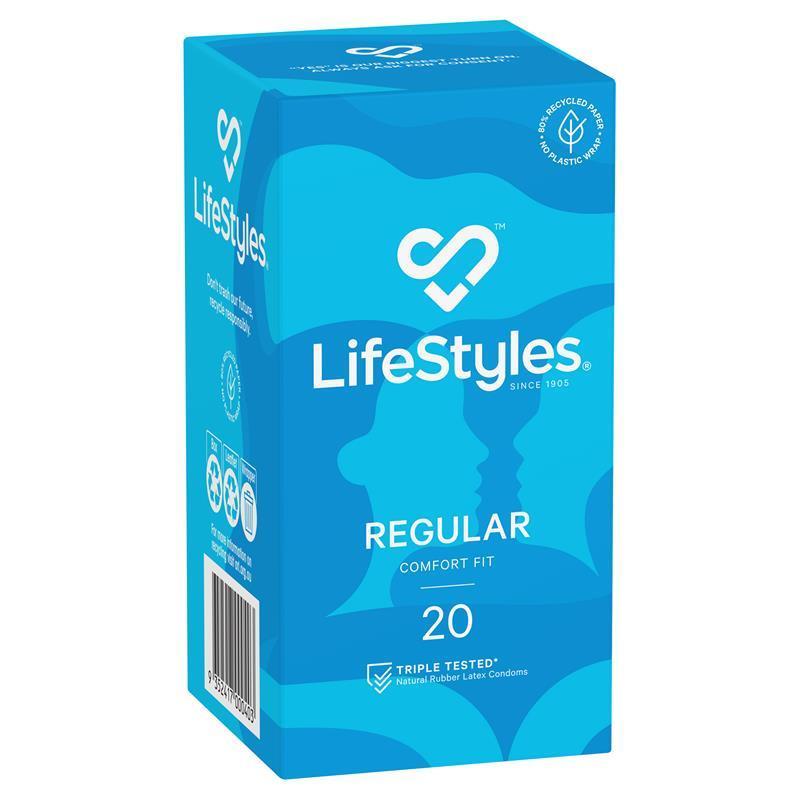 Load image into Gallery viewer, LifeStyles Condoms Regular 20 Pack
