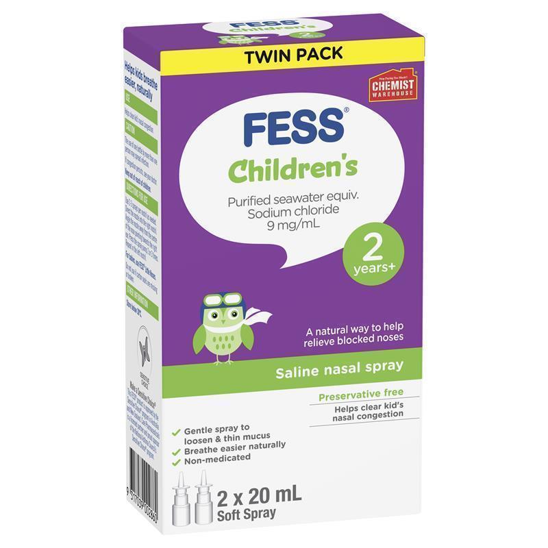 Load image into Gallery viewer, Fess Childrens Nasal Spray 20ml Twin Pack Exclusive Size
