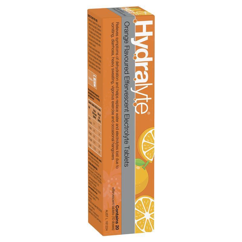 Load image into Gallery viewer, Hydralyte Electrolyte Effervescent Orange 20 Tablets
