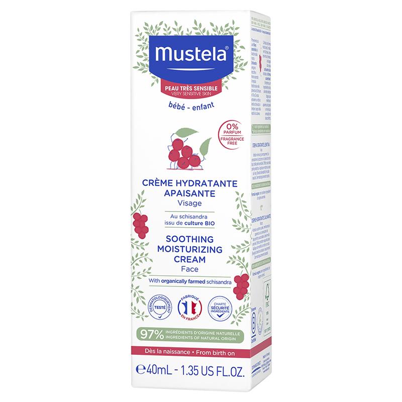 Load image into Gallery viewer, Mustela Soothing Moisturising Face Cream Fragrance Free 40ml
