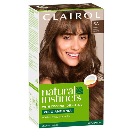 Natural Instincts 6A Tweed, Light Cool Brown Semi Permanent Hair Colour