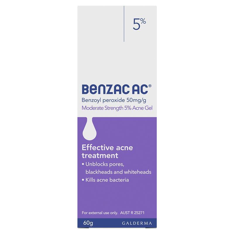 Load image into Gallery viewer, Benzac AC Moderate Strength 5% Acne Gel 60g
