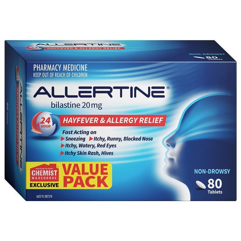 Load image into Gallery viewer, Allertine 20mg 80 Tablets Exclusive Size
