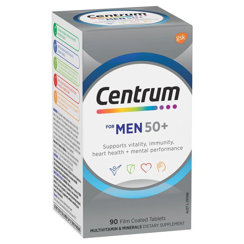 Load image into Gallery viewer, Centrum For Men 50+ 90 Tablets Exclusive Size

