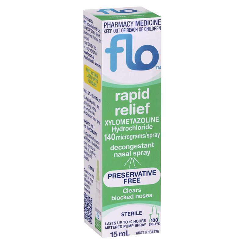 Load image into Gallery viewer, FLO Rapid Relief Nasal Decongestant 15mL
