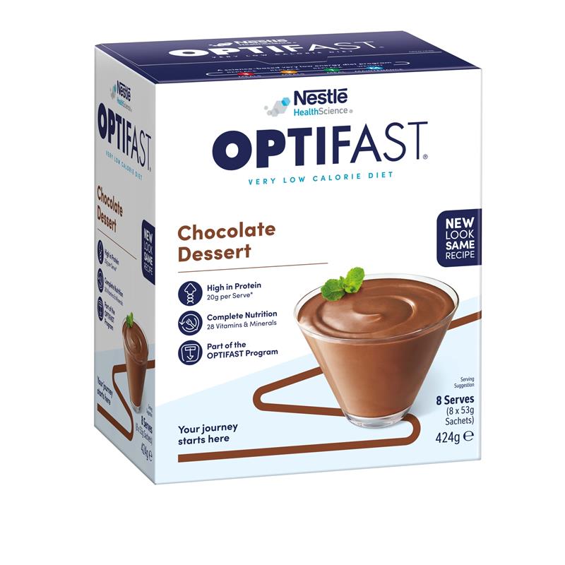 Load image into Gallery viewer, Optifast VLCD Dessert Chocolate 8 x 53g
