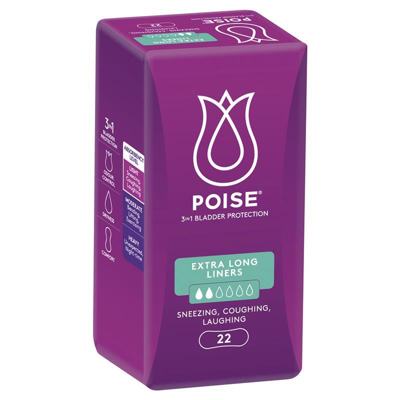 Load image into Gallery viewer, Poise Liners Extra Long 22 Pack
