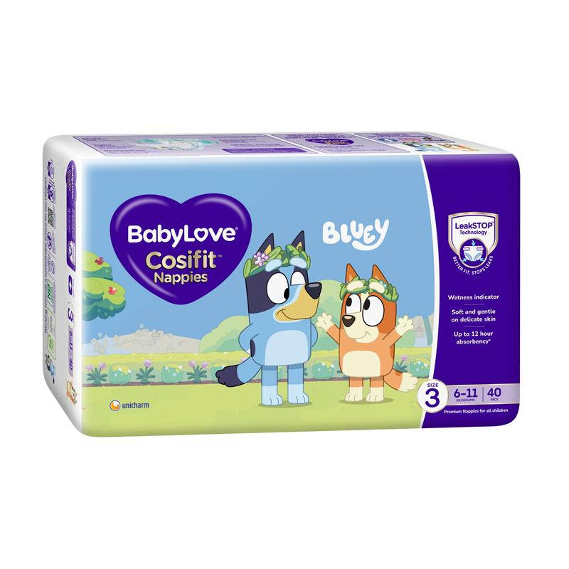 Load image into Gallery viewer, BabyLove Cosifit Nappies Size 3 (6-11kg) 40 Pack
