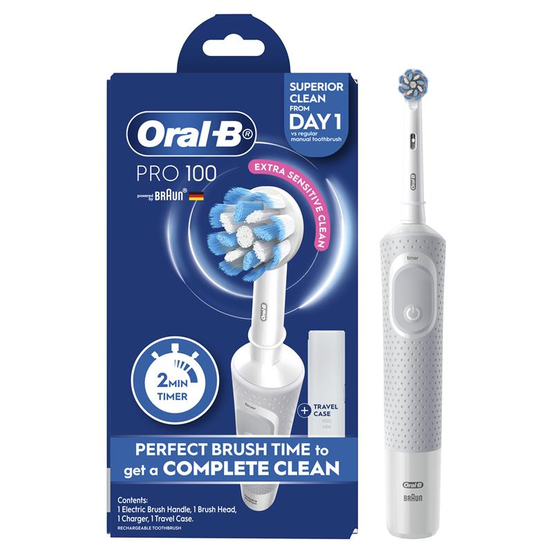 Load image into Gallery viewer, Oral B Pro 100 Gum Care Power Toothbrush White
